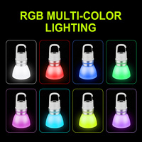 Nueva Lámpara de Camping RGB Recargable Creativa Wason, Innovadora Luz LED para Tapas de Botella, Luz de Advertencia Portátil para Mochila