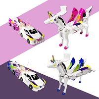 BJQ OEM Flying Pegasus, Autos Eléctricos RC, Dos Autos con Deformación por Colisión, Combinación de Unicornio Transformable, Juguete Robot para Niños 2