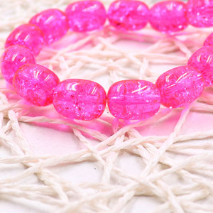 Cuentas Sueltas de Cristal <span class=keywords><strong>Chamilia</strong></span> en Forma de Jujube, Coloridas y Agrietadas, Cuentas de Vidrio con Orificio Completo para la Fabricación de Joyas, Accesorios en Caja, Venta al por Mayor - Product Image 3