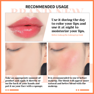 Crème de maquillage pour le visage personnalisée paillettes éclaircissant pour les lèvres changement de <span class=keywords><strong>couleur</strong></span> des joues rouge <span class=keywords><strong>pêche</strong></span> crème de blush pour les femmes - Product Image 4