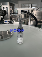Machine automatique rotative de remplissage et de bouchage de bouteilles en verre pour huiles essentielles et cosmétiques, flacons de 10 ml, compatible avec les poudres, à moteur.