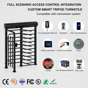 Torniquete de Altura Completa con Reconocimiento Facial, RFID, Anti-Embestidares, Anti-Escalada, Bidireccional, IP54, para Parques Industriales y Empresariales - Product Image 4