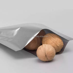 食品级<span class=keywords><strong>3</strong></span>侧银金属铝箔开顶真空热封袋，用于存储带撕裂槽口的聚酯薄膜袋包装 - Product Image 3