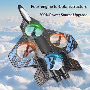 Avión de Espuma EVA Transfronterizo, Quadcopter de Control Remoto, Avión de Combate Resistente a Golpes, Acrobacias Aéreas, Luces, Recargable, para Niños - Product Image 2