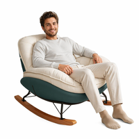 Fauteuil à bascule moderne et simple, fauteuil inclinable, canapé, fauteuil de salon, fauteuil de bureau à domicile, fauteuil de salon pour hôtel, fauteuil de sieste à bascule