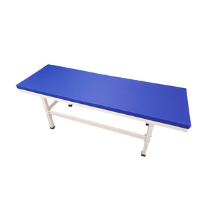 Table de massage avec cadre en acier et rembourrage en éponge, pour hôpital, clinique, institut de beauté, spa, couleur bleue - Product Image 4