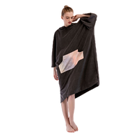 Robe de Surf en coton éponge épais absorbant avec capuche, meilleur Poncho de plage à capuche pour adulte