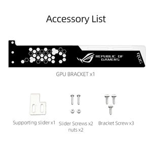 Accessoires de jeu de vente directe COOLMOON RGB 28CM GPU Holder ROG Graphic Card Holder 5V 3PIN In Stock GPU Support <span class=keywords><strong>Bracket</strong></span> - Product Image 2