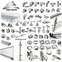 Support mural en acier inoxydable pour balustrade, garde-corps, poteau de balustrade, accessoires pour garde-corps en verre et en acier - Installation en DIY