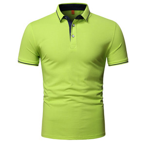 Commercio all'ingrosso di alta qualità presa di fabbrica Polo da <span class=keywords><strong>uomo</strong></span> 2022 nuova camicia pubblicitaria tinta unita Polo Business - Product Image 5