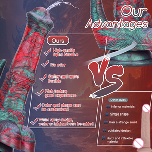 Фантазийный водоспрей-монстр-дилдо в виде инопланетного животного, эякулирующий дилдо-лошадь с присоской, секс-игрушки для женщин, мужчин и геев - Product Image 3