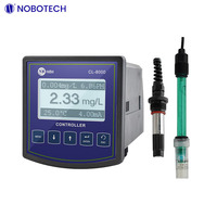 Detector de Cloro Residual Continuo en Línea 24H, 0~20mg/L, 4-20mA, RS485, Alta Precisión para Agua Mineral, Piscinas, OEM