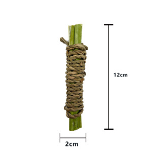 Giocattolo da Masticare Ecologico per Pulizia Denti, Palla in Vimini Intrecciata con Erba Timothy per Pappagalli, Conigli, Porcellini d'India - Product Image 6