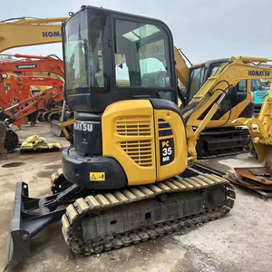 Excavadora de cadenas usada Komatsu PC35 de 3 toneladas, modelo 2022, en excelentes condiciones, para uso comercial, 100% origen Japón, probada. - Product Image 1