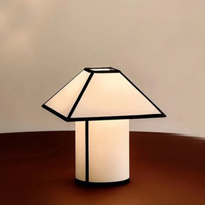 Lampe de table au design nordique minimaliste, ampoule LED E27, contrôle par interrupteur, pour salon, chambre à coucher, éclairage d'ambiance - Product Image 2