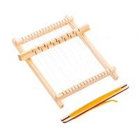 Petit métier à tisser en bois à faire soi-même, cadeau artisanal pour enfants, matériaux de tricot en laine pour filles, jouets