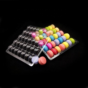 Plateau de présentation transparent en plastique PET à 35 cavités pour macarons, biscuits, desserts, baklavas – Boîte de rangement - Product Image 3