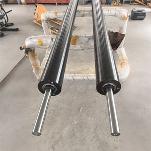 Aluminum Guide <b>Rollers</b> Stainless Steel <b>Textured</b> For Printing Machinery Custom Made Durable Parts - Product Image 2