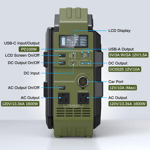 Estación de Energía Portátil Browey de 1600W, Generador Solar con Panel de 40W, Suministro de Batería de Respaldo para Emergencias al Aire Libre - Product Image 3