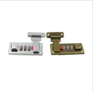 Serrure à <span class=keywords><strong>code</strong></span> de sécurité en alliage de <span class=keywords><strong>zinc</strong></span> brillant de haute qualité, boîte à bijoux, serrure à combinaison à 3 chiffres - Product Image 1