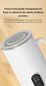 Espumador de Leche de Alta Velocidad de 400W - Espumador de Leche Cremoso de 160ml con Revestimiento LFGB de Grado Alimenticio para una Fácil Limpieza - Product Image 4