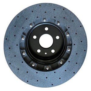Kit <span class=keywords><strong>Freni</strong></span> <span class=keywords><strong>Anteriori</strong></span> con Disco in Ceramica al Carbonio da 380mm 32mm per Tesla S Plaid dalla Fabbrica Hsingyik - Product Image 2