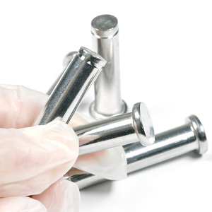 <span class=keywords><strong>Goupille</strong></span> <span class=keywords><strong>cylindrique</strong></span> à tête plate en acier inoxydable 304 en acier au carbone personnalisée - Product Image 4