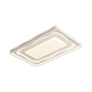 Lámpara Colgante Cuadrada Moderna de Madera con Acabado Dorado, LED 6000K Luz Diurna de Espectro Completo, CRI 90, Garantía de 3 Años, Regulable, para Sala de Estar - Product Image 3