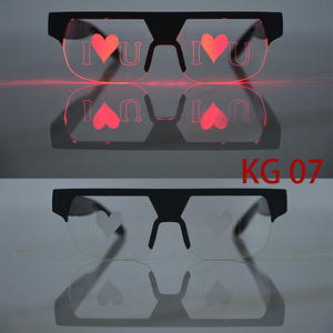 Lunettes lumineuses LD, monture noire, verres PC UV400, réglables, pour hommes, pour fêtes et spectacles, KG03 - Product Image 2