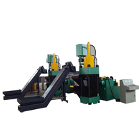 Machine hydraulique verticale à haute densité complètement automatique de presse de briquette de puce en métal de caractéristiques uniques avec le contrôle de PLC
