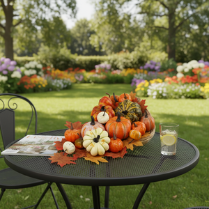 Ensemble de décorations d'<span class=keywords><strong>Halloween</strong></span> 2026 : Citrouilles et feuilles d'érable artificielles pour la décoration de meubles de Noël et de Thanksgiving - Product Image 6