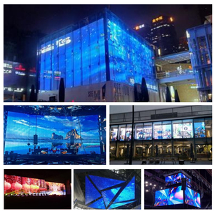 Mur vidéo LED incurvé transparent SMD couleur pleine P3.9-7.8 pour extérieur et intérieur, écran LED en verre, <span class=keywords><strong>vitrine</strong></span>, étanche IP65, 3 ans - Product Image 4
