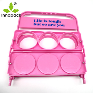 Porta-bottiglie di birra portatile portatile <span class=keywords><strong>portabottiglie</strong></span> per bevande pieghevoli su misura <span class=keywords><strong>portabottiglie</strong></span> e refrigeratore per riporre e trasportare - Product Image 4