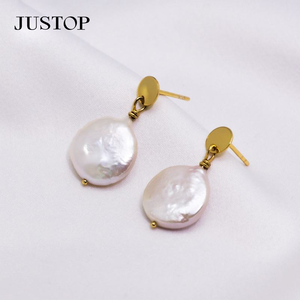 Fashion Statement Rice Shape Grade Black <b>Pearl</b> S925 Sterling <b>Silver</b> Vintage Drop Stud <b>Earrings</b> - Product Image 1