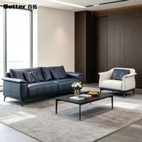 Canapé de bureau Grand Executive en PU de qualité supérieure, 3 places, avec accoudoirs larges