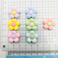 Aksesoris Resin Buatan Tangan Artecho untuk DIY Casing Ponsel, Aksesoris Rambut, Resin Bunga Warna-warni, Resin Charms