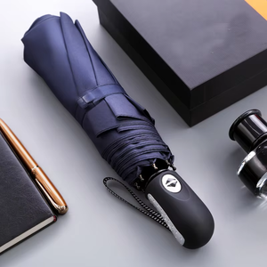 Manufacturer Automatic Open Close Portable Uv Three Folding Umbrella Custom New Design Paraguas Umbrella Printing Logo