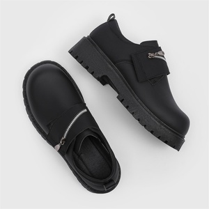 Chaussures Derby à plateforme pour hommes, Nouveauté 2026, en cuir noir à semelle épaisse et robuste, Mocassins décontractés rehaussants invisibles - Product Image 3