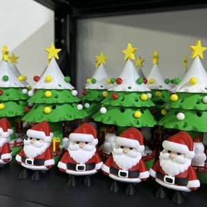 Juguete Impreso en 3D con Temática de Santa Claus, Personalizable, para Ensamblar, Regalos Navideños Adorables para Niños - Product Image 1