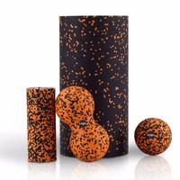 Kit de rouleaux de massage en mousse EPP pour la relaxation musculaire : Rouleau de massage, balle de massage en forme d'arachide et balle de massage pour le relâchement myofascial – Marque privée