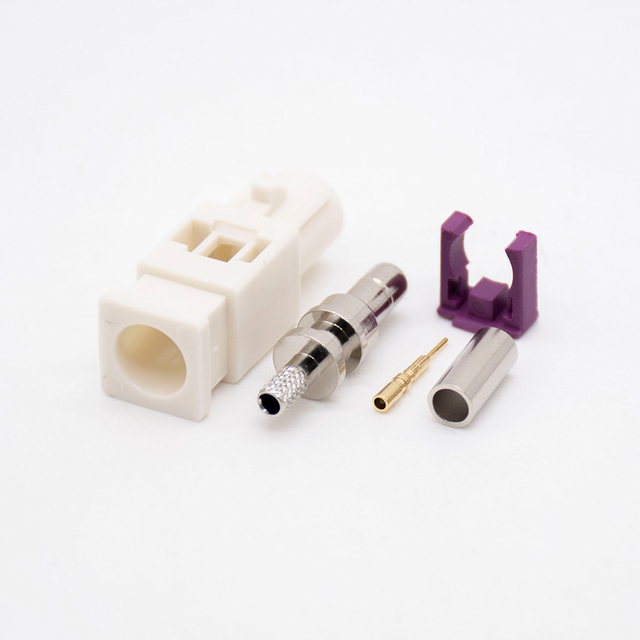 Fakra B Code Jack Female GPS 180 Degree Antenna Fakra Connector Crimp for Cable