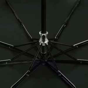 8 Bone for Sunny and Rainy Wind Resistant Uv Protection 3 <b>Folding</b> Umbrella With Logo Paraguas - Product Image 4