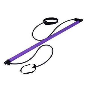 Wholesale Portable Yoga Bar Stick with Resistance <b>Band</b> Home Gym Muscle Toning Fitness <b>Stretching</b> Sports Body Workout Exercise - Product Image 3