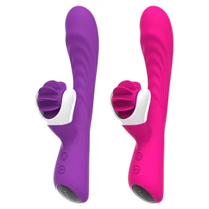 Juguete sexual giratorio de silicona de grado suave, S-HANDE, venta al por mayor, vibrador para lamer lengua y trasero