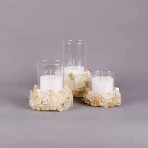 Cxdgem H0012 Pha Lê Trang Trí Sang Trọng Màu Vàng Calcite Mica Lớn Kích Thước Nhỏ Glass Flower Vase Cho Trang Trí Nội Thất