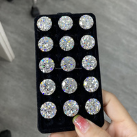 Gevşek taş toptan yuvarlak parlak kesim 5MM Moissanite elmas DEF VVS renk Carat taş fiyat için karat başına yüzük