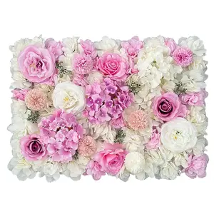 Premium Silk floral wall backdrop Various Style For DIY Wedding Party Backdrop Decoration Rose Flower Wall