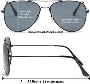 Men Sun Glasses Vintage Retro Unisex Polarized <b>Sunglasses</b> with logo - Product Image 3