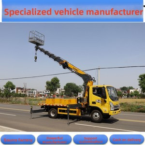<span class=keywords><strong>Camion</strong></span> de levage Foton Aoling 8 tonnes avec <span class=keywords><strong>grue</strong></span> à flèche de 6 tonnes à 5 sections, <span class=keywords><strong>grue</strong></span> montée sur <span class=keywords><strong>camion</strong></span> multifonctionnelle de 20 mètres - Product Image 4