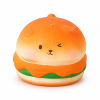 Bestseller Gummi-Hamburger Bubble Squishy Stressabbau-Gadget Realistisches Lebensmittel-Spielzeug Quetschpuppe Büro-Dekoration Entspannungsspielzeug